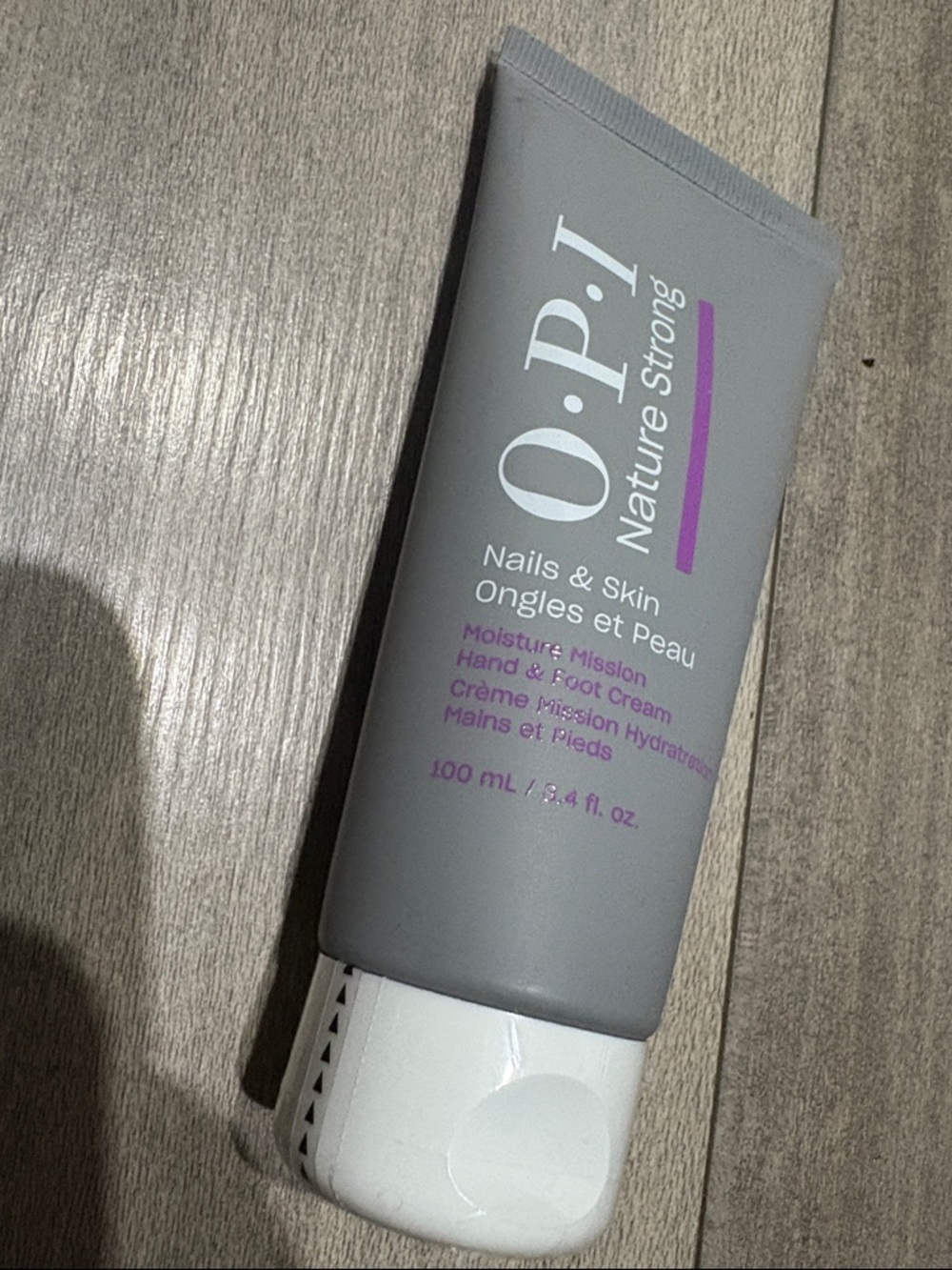 OPI Nature Strong Hand & Foot Cream - Gray with Purple Accent